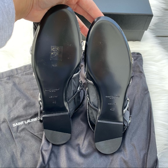 Yves Saint Laurent Logo Sandals - Picture 4 of 8